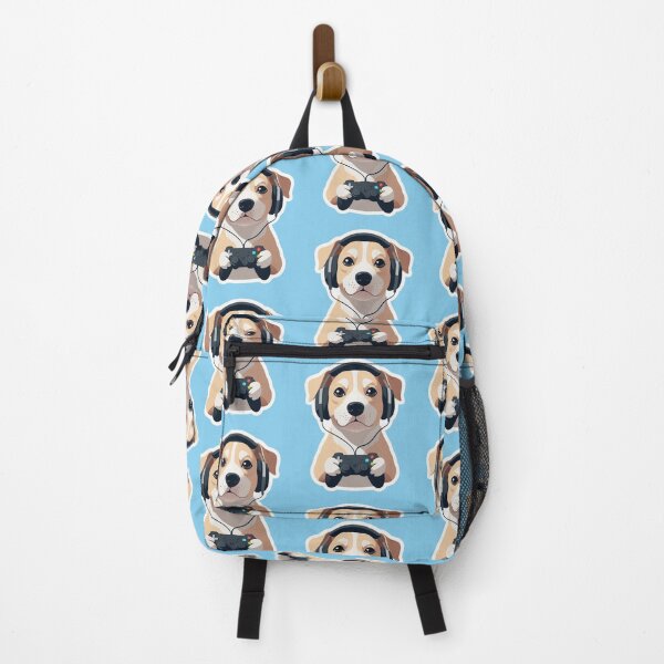 Item preview, Paw-sitively Gaming – Cute Dog Gamer Headphones & Controller Illustration designed and sold by Mintiko2.