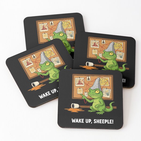 Item preview, Funny Lizard Conspiracy Lizard Meme Tin Foil Hat Funny Reptile Theory  designed and sold by Uglyandcute.
