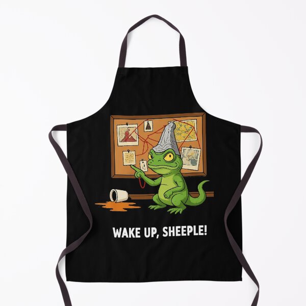 Item preview, Funny Lizard Conspiracy Lizard Meme Tin Foil Hat Funny Reptile Theory designed and sold by Uglyandcute.