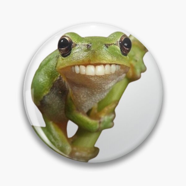 Item preview, Funny Gecko Meme with Human Smile on Branch designed and sold by AesthinkArt.