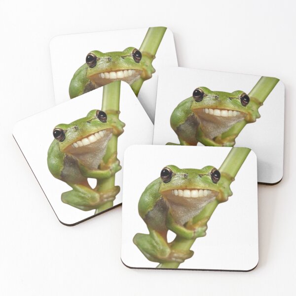 Item preview, Funny Gecko Meme with Human Smile on Branch designed and sold by AesthinkArt.