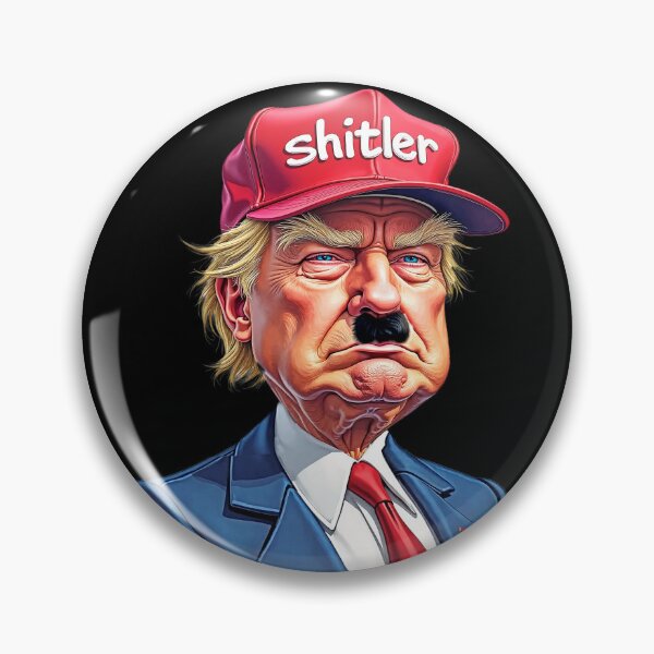 Item preview, shitler anti-oligarchs,,anti trump government Bumper decal For trump haters! designed and sold by ramwebroom.