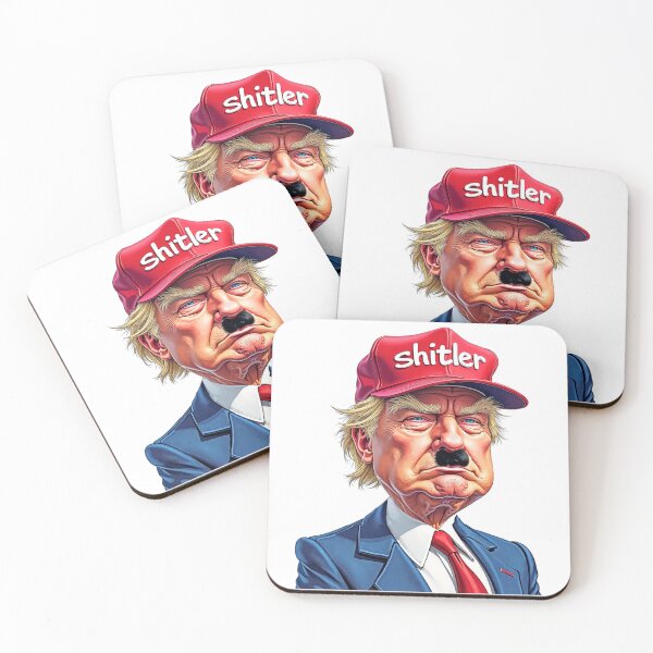 Item preview, shitler anti-oligarchs,,anti trump government Bumper decal For trump haters! designed and sold by ramwebroom.