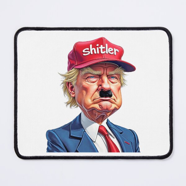 Item preview, shitler anti-oligarchs,,anti trump government Bumper decal For trump haters! designed and sold by ramwebroom.