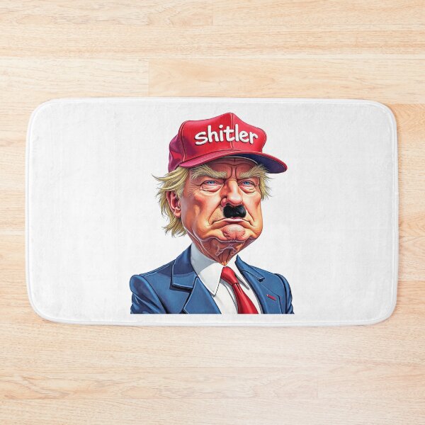 Item preview, shitler anti-oligarchs,,anti trump government Bumper decal For trump haters! designed and sold by ramwebroom.