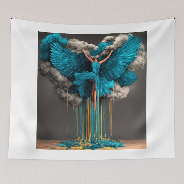 Item preview, Celestial Warriors & Painted Guardians – Afrofuturistic Angelic Art Collection designed and sold by Blackcanvas444.