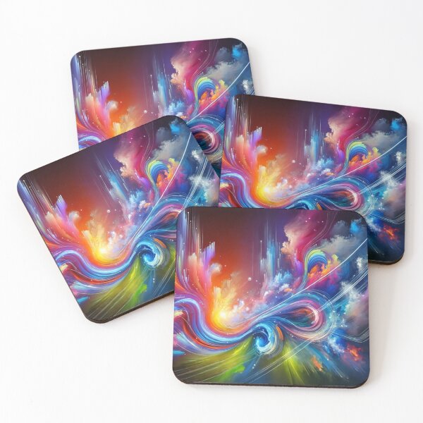 Item preview, “Cosmic Color Explosion – Abstract Energy Waves” designed and sold by Zenlines by Ralf Gradl.