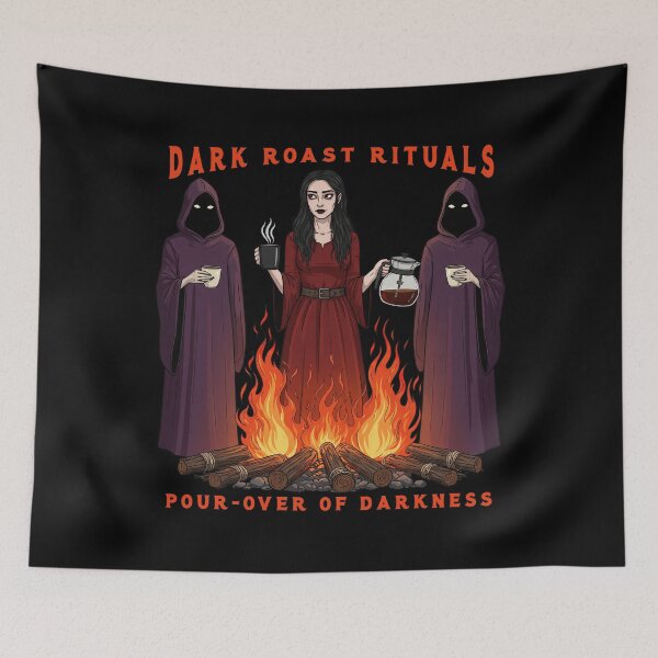 Item preview,  Gothic Coffee Ritual with Witches and Fire designed and sold by TeeARTHY.