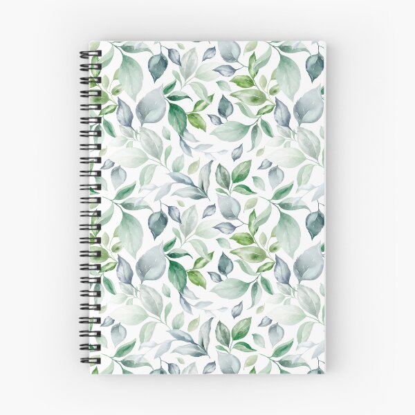 Item preview, White and Green Watercolor Floral Pattern – Elegant Botanical Seamless Design designed and sold by AlexeyevZurga.