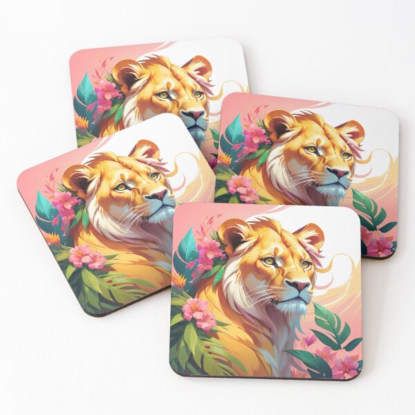 Item preview, Floral & Fierce – Fearless & Blooming Leo Lioness designed and sold by Dumbly Creative.