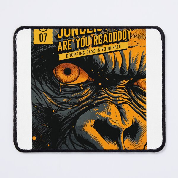 Item preview, Junglists Drum N Bass Raver Dubstep EDM Ape Gorilla Junglist Are You Ready designed and sold by Ravermonkey.