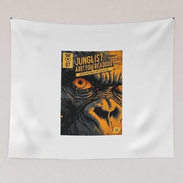 Item preview, Junglists Drum N Bass Raver Dubstep EDM Ape Gorilla Junglist Are You Ready designed and sold by Ravermonkey.