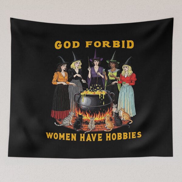 Item preview, God Forbid Women Have Hobbies designed and sold by TeeARTHY.