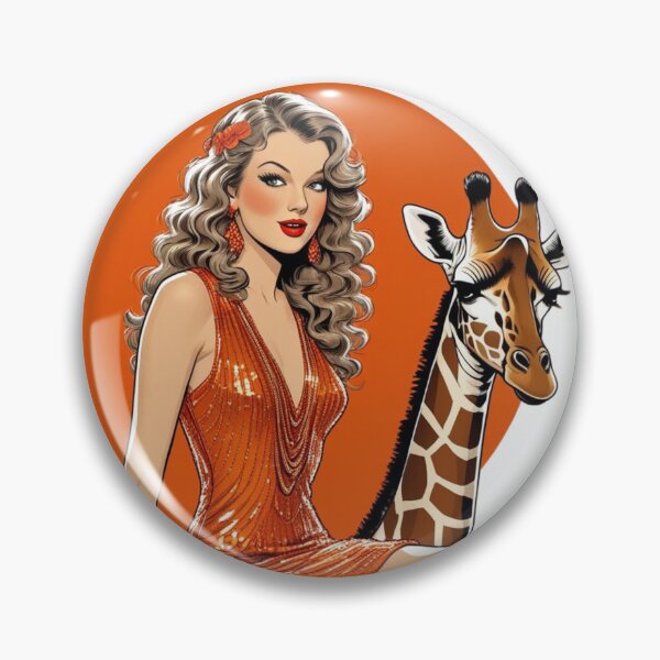 Item preview, Pop Music Fan Art, Showgirl on Giraffe, TS 12 T-Shirt designed and sold by Bits & Bops Boutique.