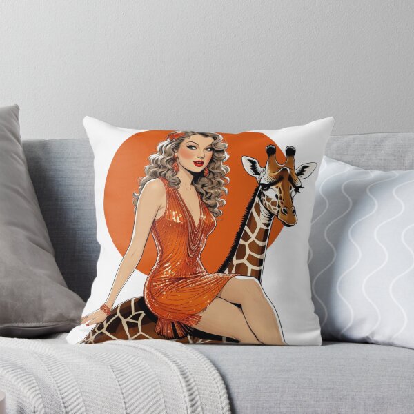 Item preview, Pop Music Fan Art, Showgirl on Giraffe, TS 12 T-Shirt designed and sold by Bits & Bops Boutique.