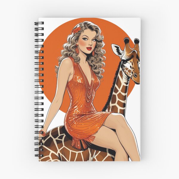 Item preview, Pop Music Fan Art, Showgirl on Giraffe, TS 12 T-Shirt designed and sold by Bits & Bops Boutique.