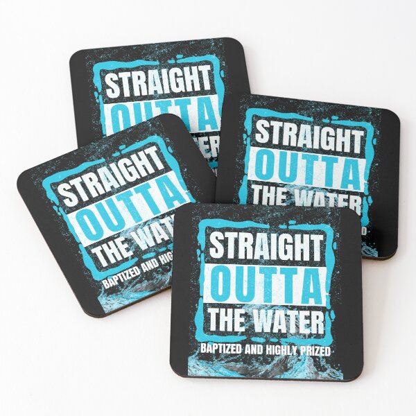 Item preview, Straight outta the water baptized designed and sold by Faith & Joy by Lulu.