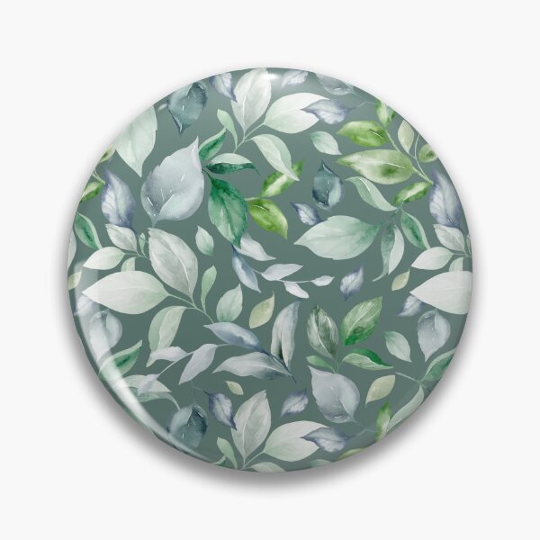 Item preview, Green and White Floral Seamless Pattern – Watercolor Botanical Design designed and sold by AlexeyevZurga.