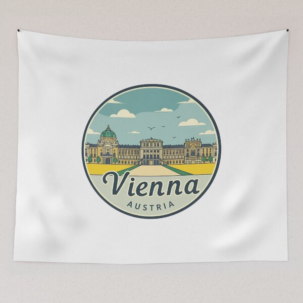 Item preview, Vienna Austria Travel Retro Emblem - Vintage Style Souvenir Design designed and sold by Timegraf.