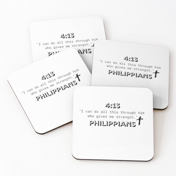 Item preview, Faith and Strength – Philippians 4:13 designed and sold by NK_designs.
