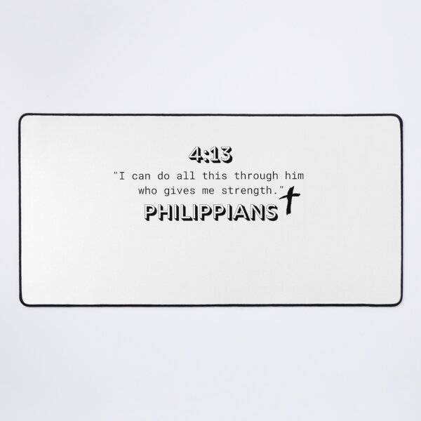 Item preview, Faith and Strength – Philippians 4:13 designed and sold by NK_designs.
