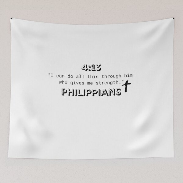 Item preview, Faith and Strength – Philippians 4:13 designed and sold by NK_designs.