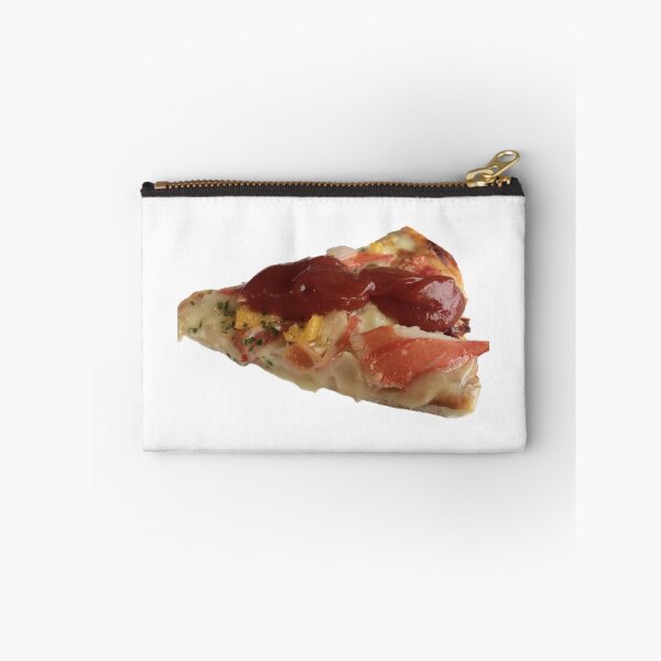Item preview, Fusion on sliced of pizza, Delicious pizza with crab stick , ham, mozzarella tomato tomato ketchup  isolated on white background designed and sold by pipikijung.