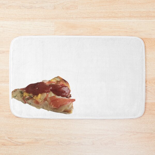 Item preview, Fusion on sliced of pizza, Delicious pizza with crab stick , ham, mozzarella tomato tomato ketchup  isolated on white background designed and sold by pipikijung.