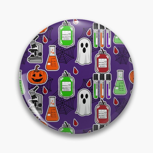 Item preview, Medical laboratory sciences Halloween pattern designed and sold by ashyssciencedesigns.