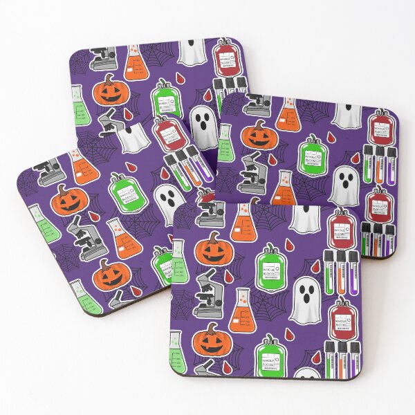 Item preview, Medical laboratory sciences Halloween pattern designed and sold by ashyssciencedesigns.