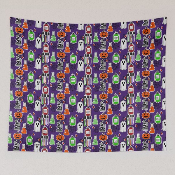 Item preview, Medical laboratory sciences Halloween pattern designed and sold by ashyssciencedesigns.