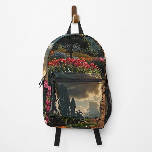 Item preview, Path through a flowering valley in sunlight designed and sold by PixelParadies.