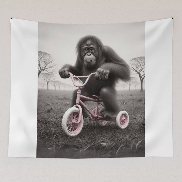 Item preview, "Wheelie Bananas: Monkey Business on Three Wheels!" designed and sold by Print Fiction.