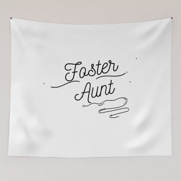 Item preview, Foster Aunt - Black Cursive Letters designed and sold by GFamilyC.
