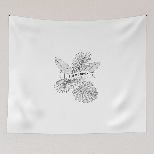 Item preview, Leaf Me Alone | Funny Plant Pun | Tropical Leaves Design | Plant Lover designed and sold by Colorful-Garden.
