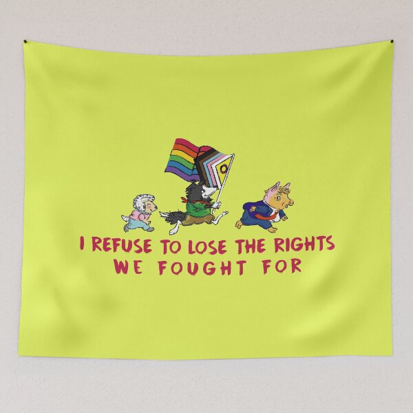Item preview, I refuse to lose the rights we fought for (lgbt) designed and sold by remerasnerdas.