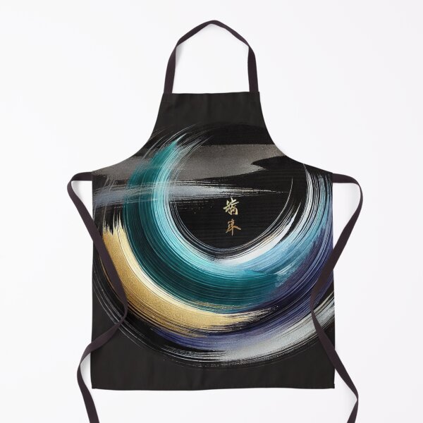 Item preview, “Zen Circle – Turquoise, Gold & Japanese Calligraphy” designed and sold by Zenlines by Ralf Gradl.