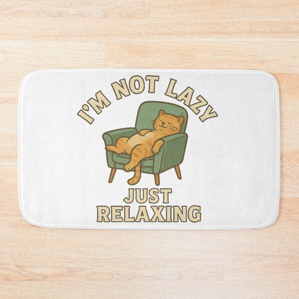 Item preview, a T-shirt with a relaxed cat motif designed and sold by PROJEKT CERTPRO.