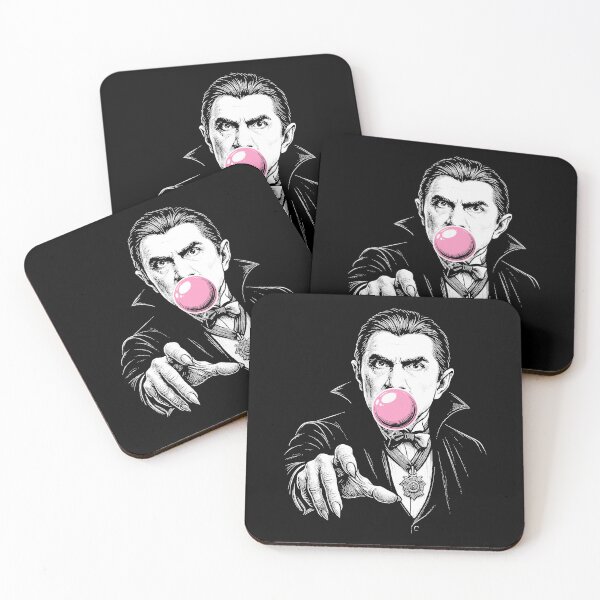Item preview, Dracula blowing a bubblegum bubble, Classic Horror, Gothic, Alternative designed and sold by CM2P.
