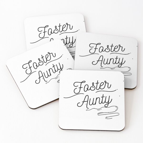 Item preview, Foster Aunty - Black Cursive Letters designed and sold by GFamilyC.