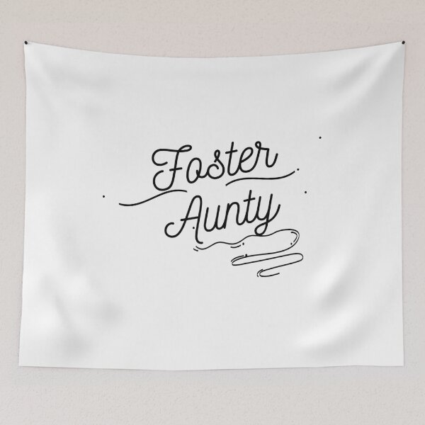 Item preview, Foster Aunty - Black Cursive Letters designed and sold by GFamilyC.