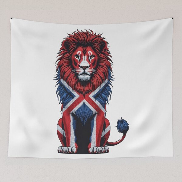 Item preview, Majestic UK Red Lion Emblem Artwork designed and sold by ArtDesignTp.