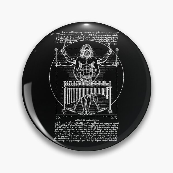 Item preview, Marimba Player Percussion Vitruvian Man Leonardo Da Vinci designed and sold by GrandeDuc.