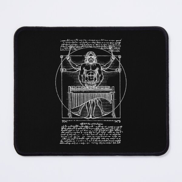 Item preview, Marimba Player Percussion Vitruvian Man Leonardo Da Vinci designed and sold by GrandeDuc.