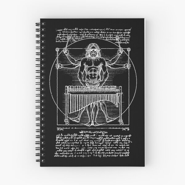 Item preview, Marimba Player Percussion Vitruvian Man Leonardo Da Vinci designed and sold by GrandeDuc.