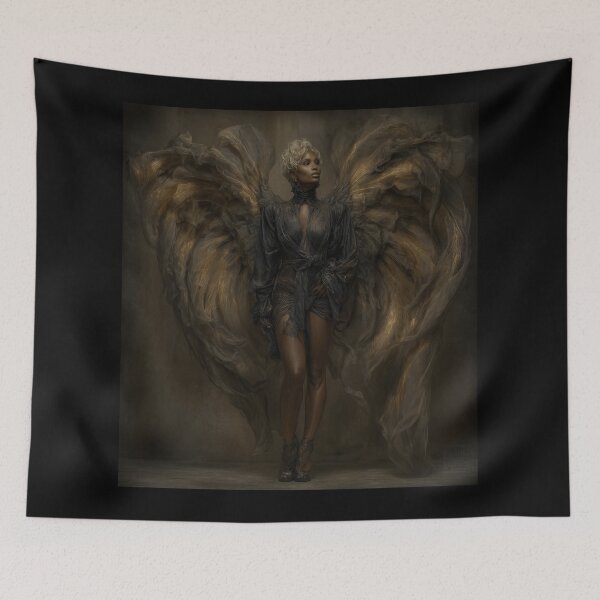 Item preview, Celestial Warriors & Painted Guardians – Afrofuturistic Angelic Art Collection designed and sold by Blackcanvas444.
