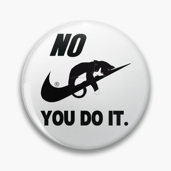 Item preview, Nike Black check mark, black cat "NO YOU DO IT" designed and sold by Holy Coast Threads (Formerly ChristianFlower).