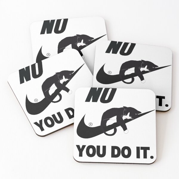 Item preview, Nike Black check mark, black cat "NO YOU DO IT" designed and sold by Holy Coast Threads (Formerly ChristianFlower).