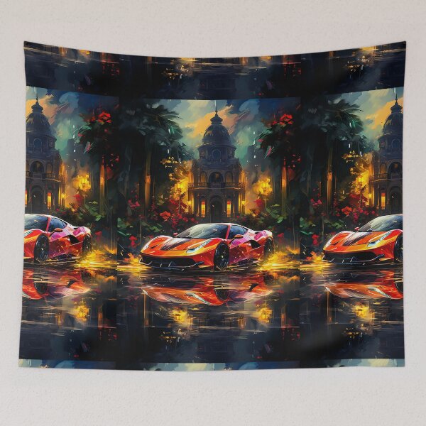 Item preview, Exotic Sports Car Reflected in Grand Villa Lights designed and sold by RevUpDesign.