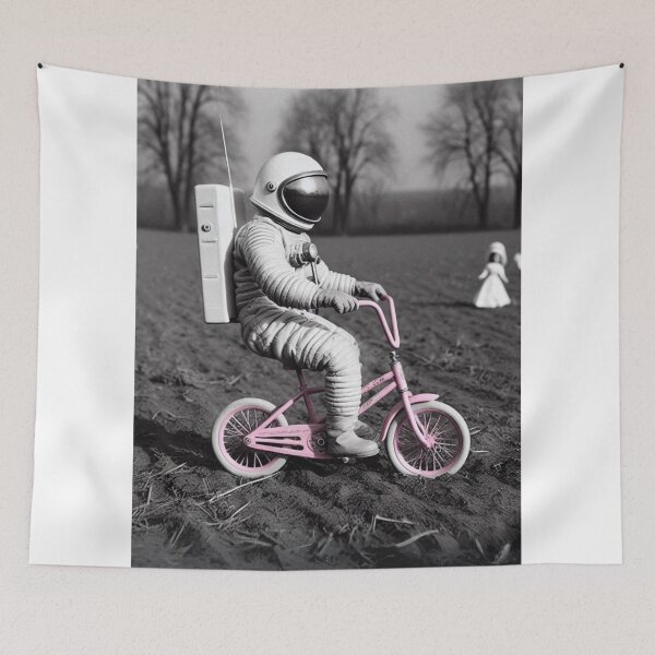 Item preview, "Pedal to the Metal: One Small Bike for Man!" designed and sold by Print Fiction.